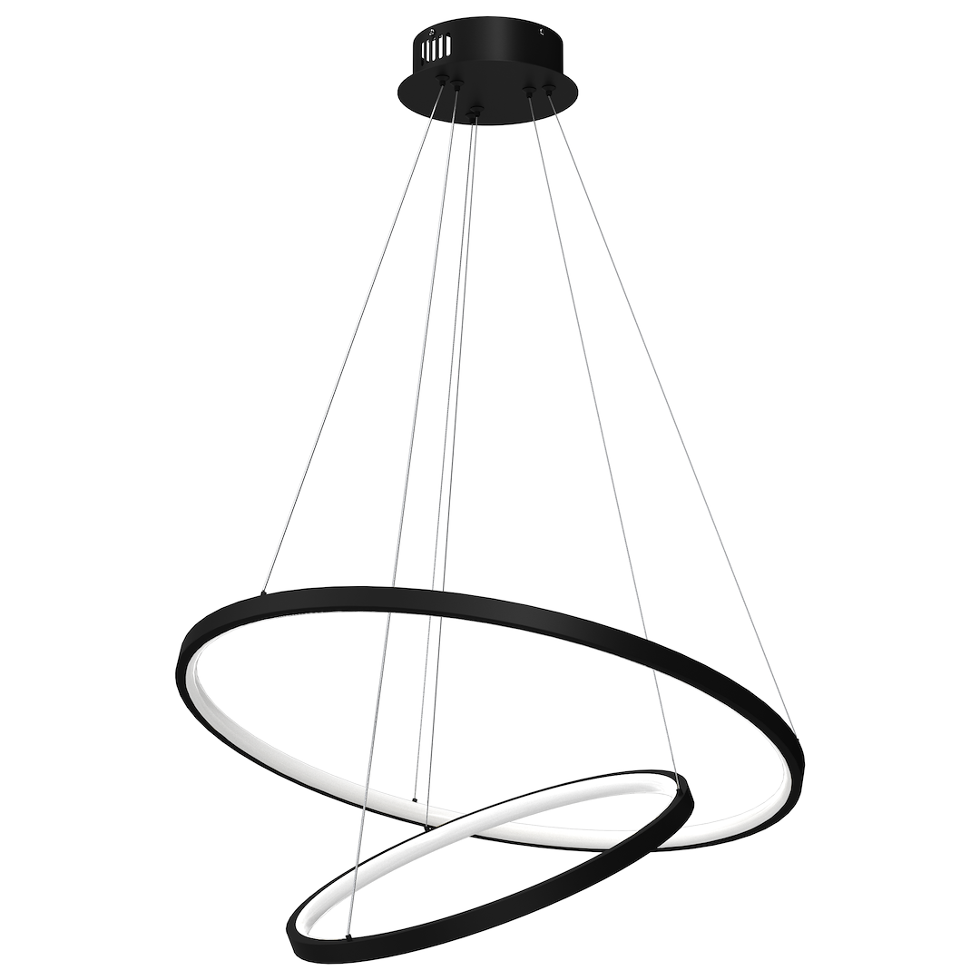 Lustra Milagro Hoop Black ML1542