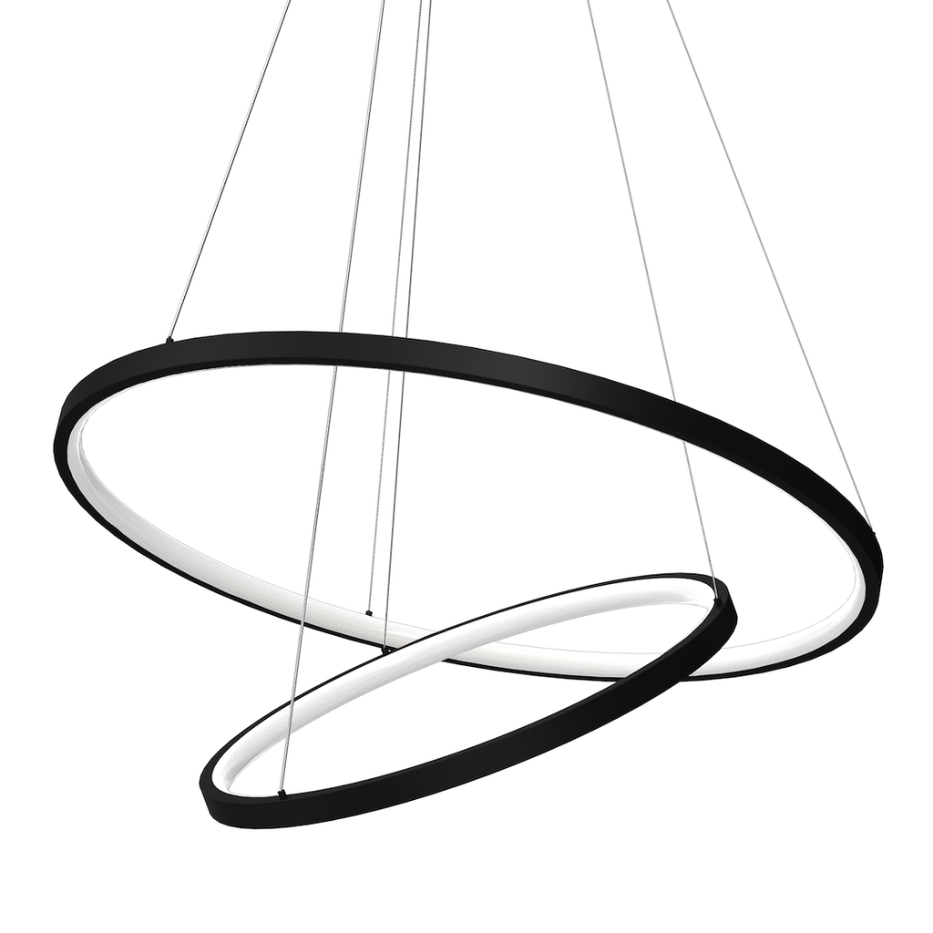 Lustra Milagro Hoop Black ML1542