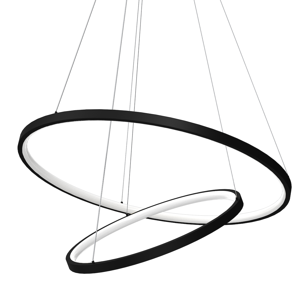 Lustra Milagro Hoop Black ML1542