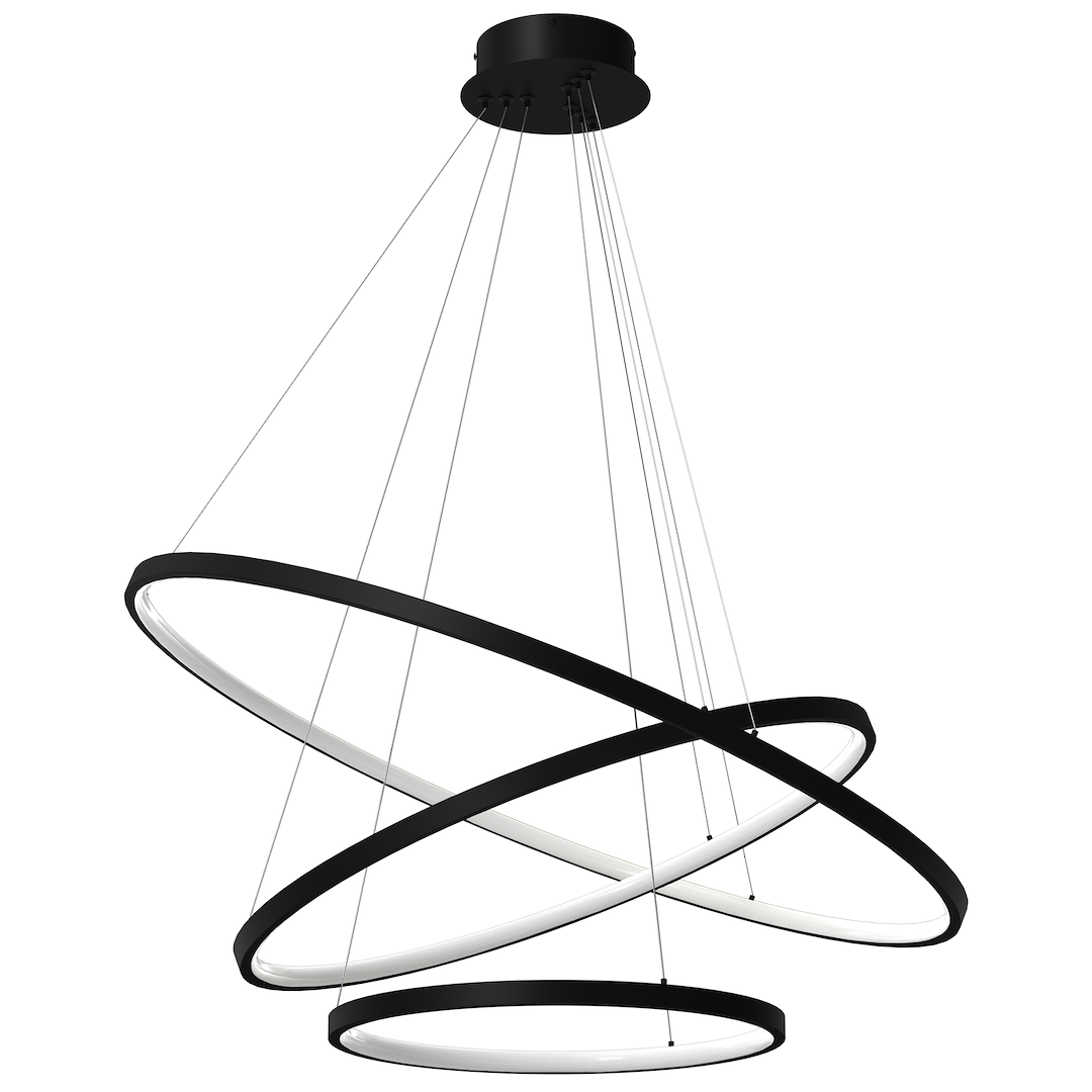 Lustra Milagro Hoop Black ML1543