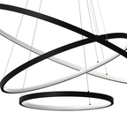 Lustra Milagro Hoop Black ML1543