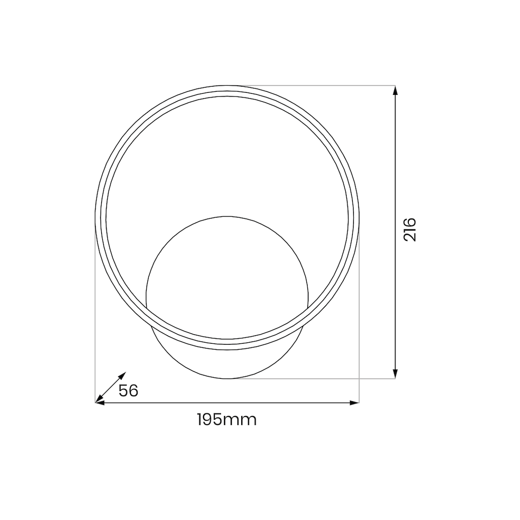 Aplica Milagro Hoop Crom ML1548