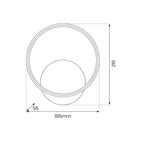 Aplica Milagro Hoop Crom ML1548