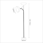 Lampadar Milagro Zack Black & White ML1632