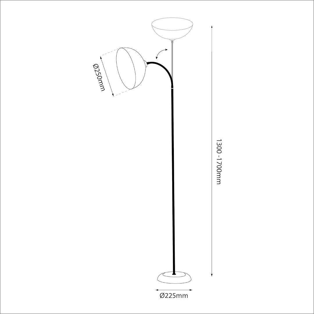 Lampadar Milagro Zack White ML1633