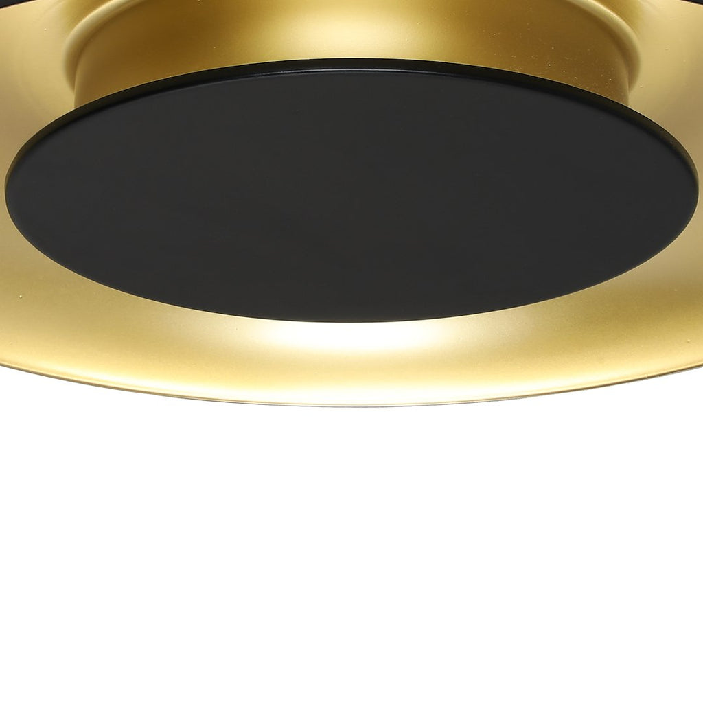 Plafoniera Milagro Piattino Black & Gold ML1812