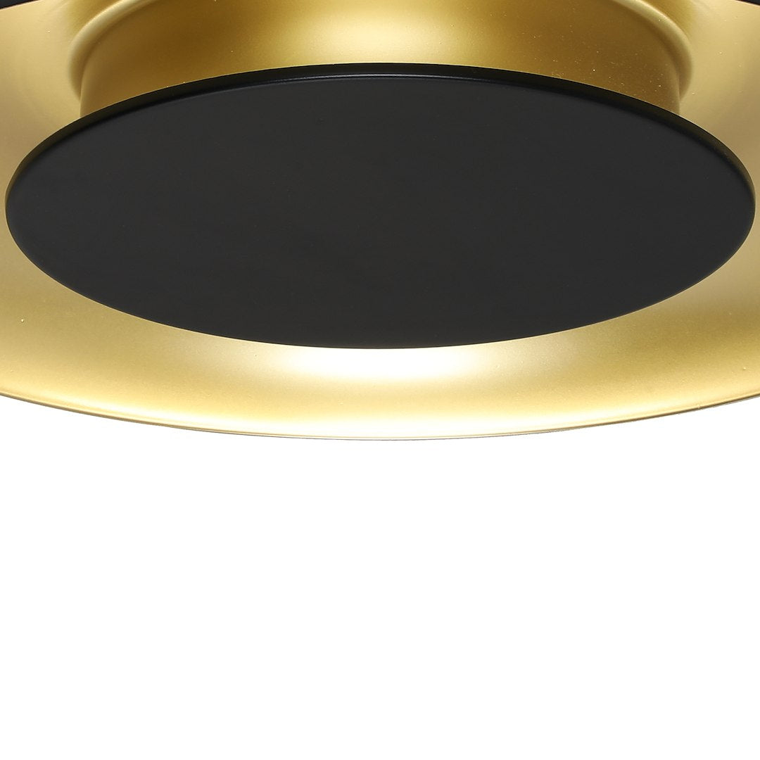 Plafoniera Milagro Piattino Black & Gold ML1812