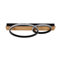 Plafoniera Milagro Rowena Black & Wood ML1851
