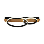 Plafoniera Milagro Rowena Black & Wood ML1851