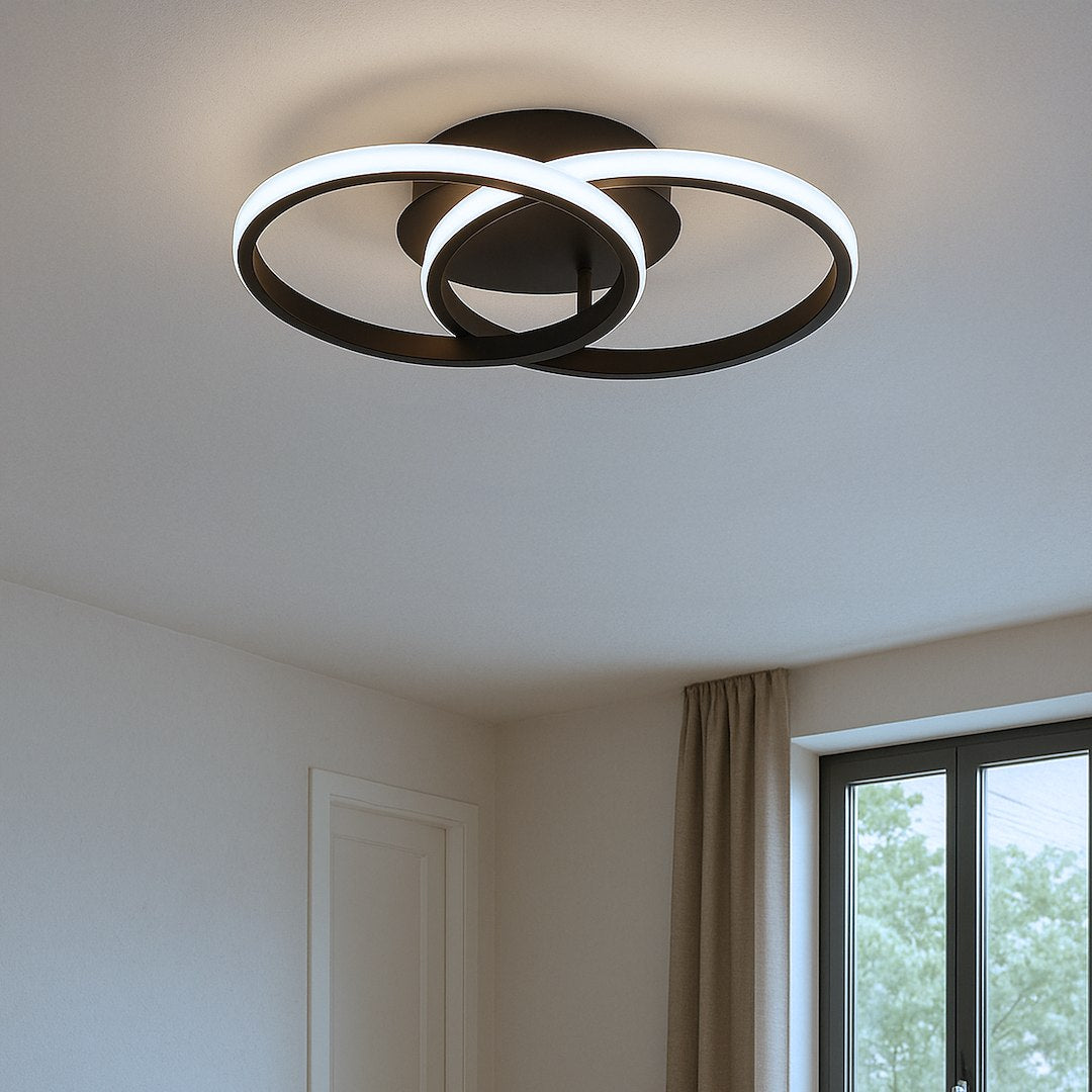 Plafoniera Milagro Titano Black ML1852