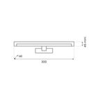 Aplica baie Milagro Mirore Silver ML2030