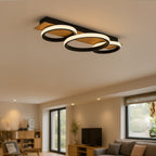 Plafoniera Milagro Rowena Black & Wood ML2060