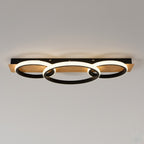 Plafoniera Milagro Rowena Black & Wood ML2060