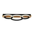 Plafoniera Milagro Rowena Black & Wood ML2060