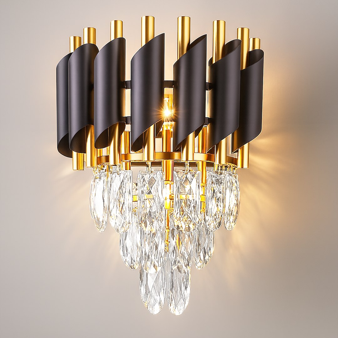 Aplica Milagro Cristal Black & Gold ML2412