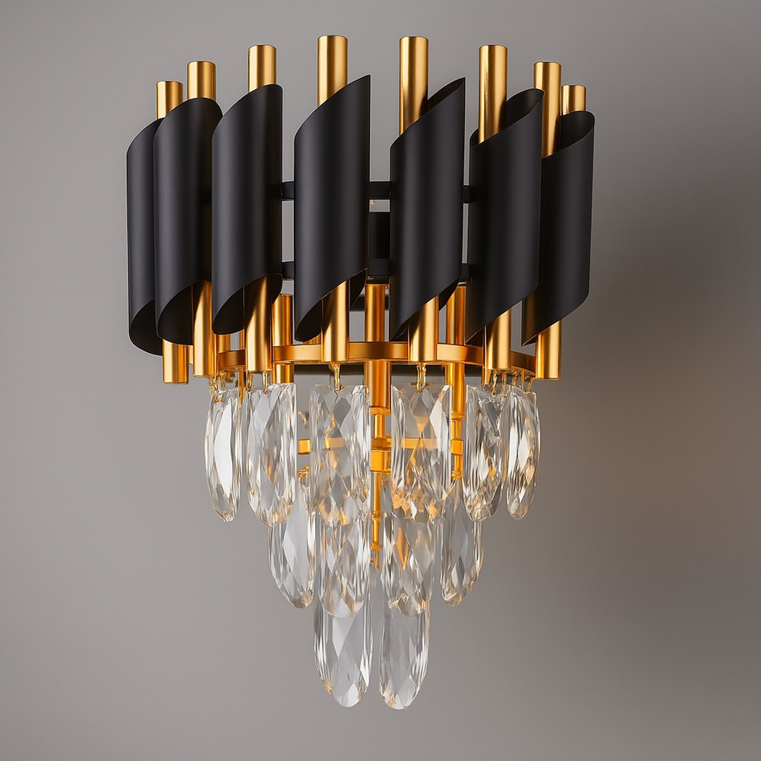 Aplica Milagro Cristal Black & Gold ML2412
