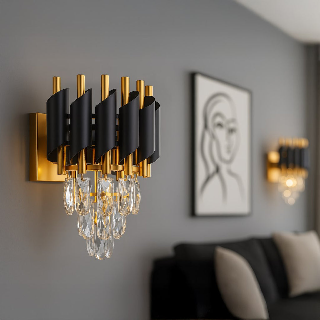 Aplica Milagro Cristal Black & Gold ML2412