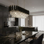 Candelabru Milagro Cristal Black & Gold ML2518