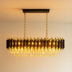 Candelabru Milagro Cristal Black & Gold ML2518