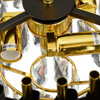 Candelabru Milagro Cristal Black & Gold ML2562