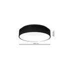 Plafoniera Milagro Ohio Black ML3832
