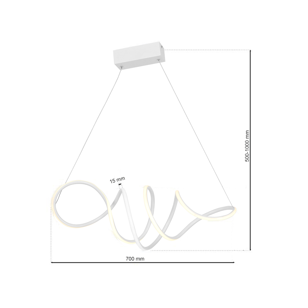Lustra Milagro Loca White ML5491
