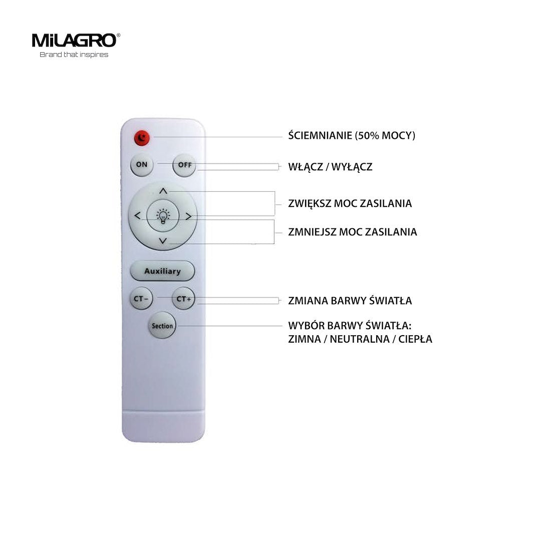 Plafoniera Milagro Optima White ML6400