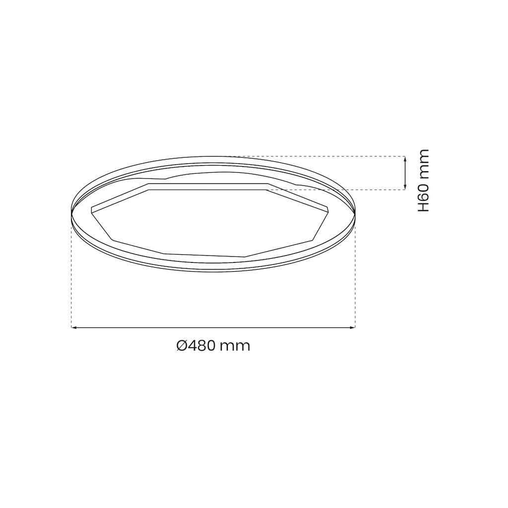 Plafoniera Milagro Optima White ML7053