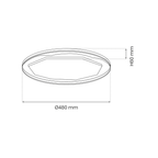 Plafoniera Milagro Optima White ML7053