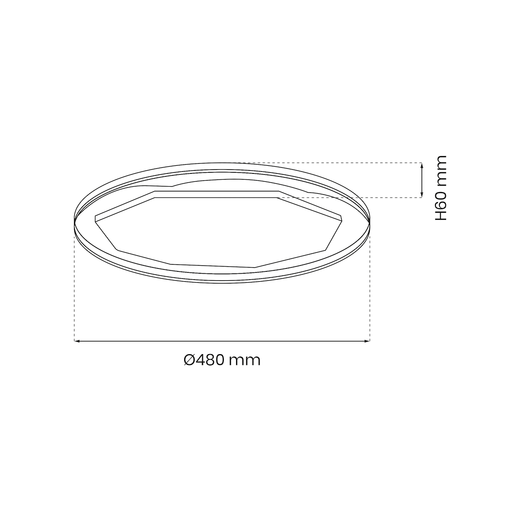 Plafoniera Milagro Optima White ML7053