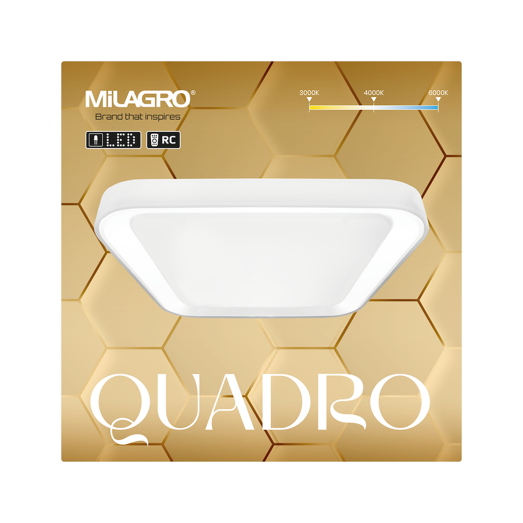 Plafoniera Milagro Quadro White ML7928