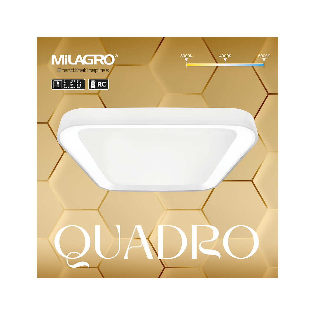Plafoniera Milagro Quadro White ML7928