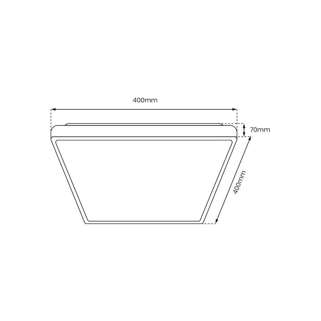 Plafoniera Milagro Quadro Black ML7929