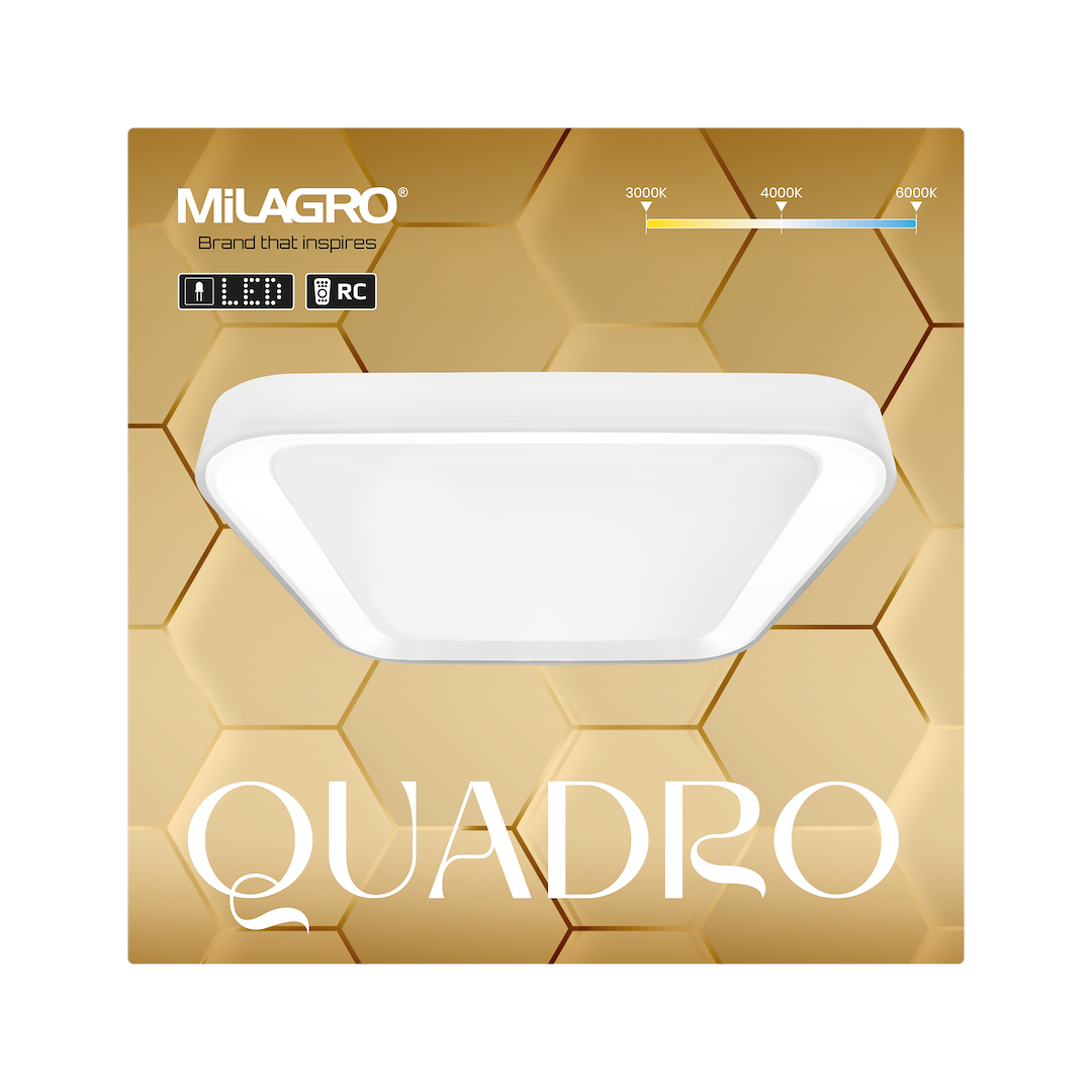 Plafoniera Milagro Quadro White ML7931