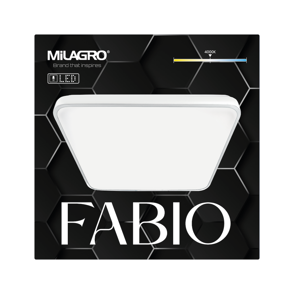 Plafoniera Milagro Fabio White ML7934