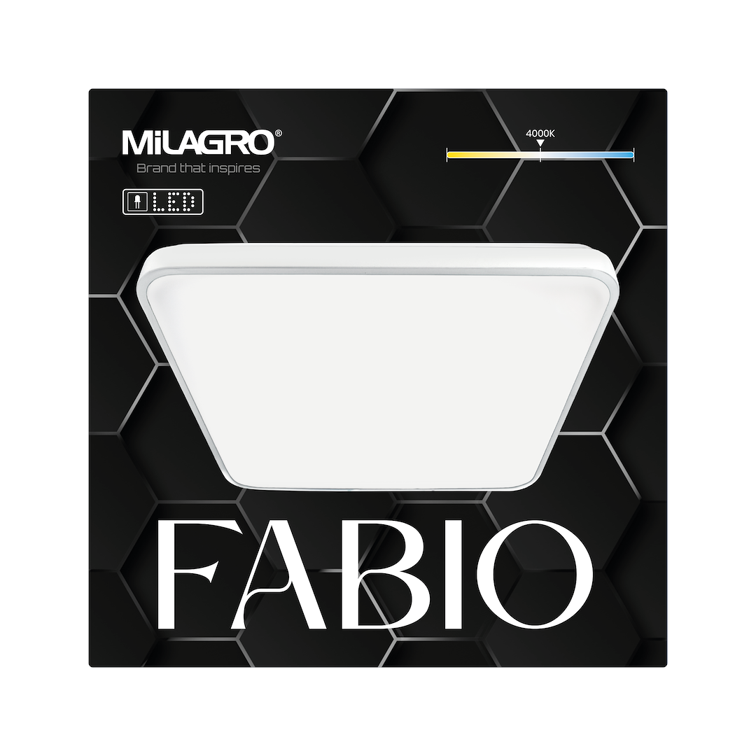 Plafoniera Milagro Fabio White ML7934