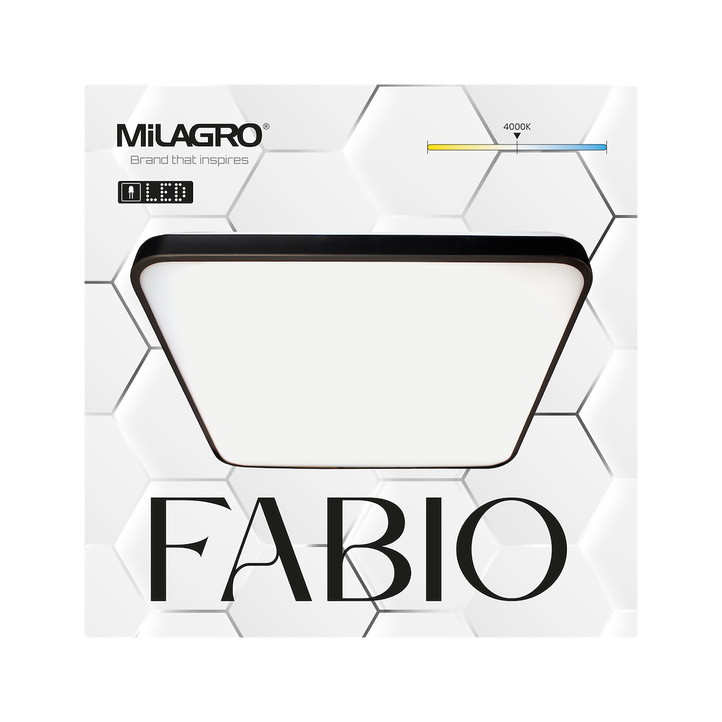 Plafoniera Milagro Fabio Black ML7935