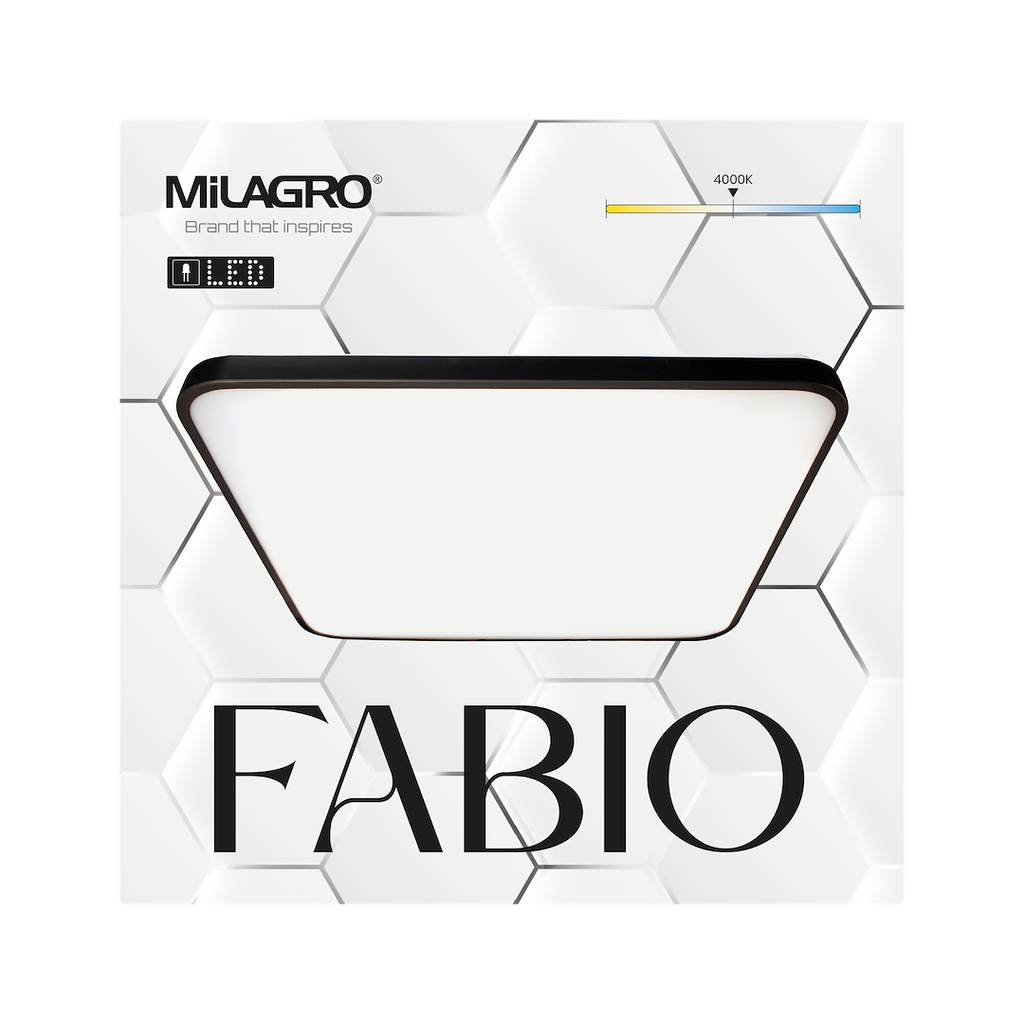 Plafoniera Milagro Fabio Black ML7937