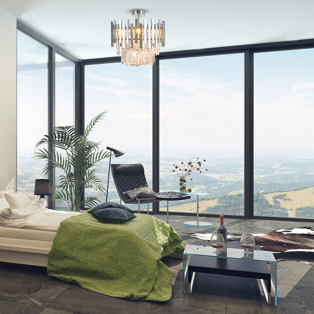 Plafonieră Milagro Aspen  Chrome ML8809