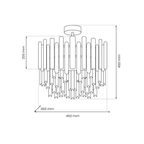 Plafonieră Milagro Aspen  Chrome ML8809