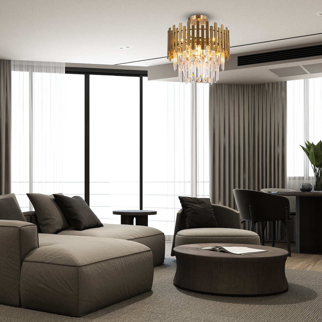Plafonieră Milagro Aspen  Gold ML8810