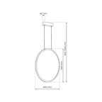 Pendul Milagro Saturno Gold ML8857