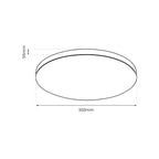 Plafonieră Milagro Slimi Black & White ML9088