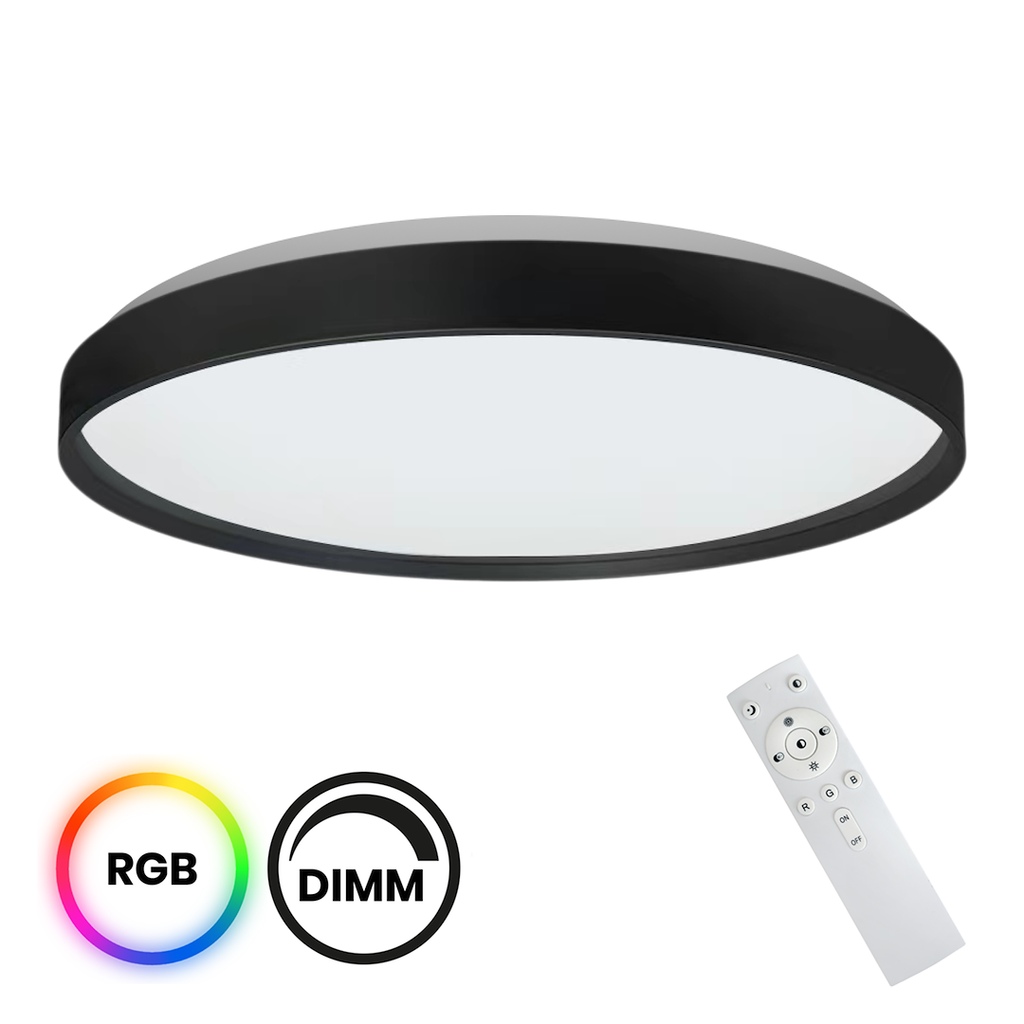 Plafoniera Milagro Ringo Black ML9965