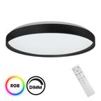 Plafoniera Milagro Ringo Black ML9965