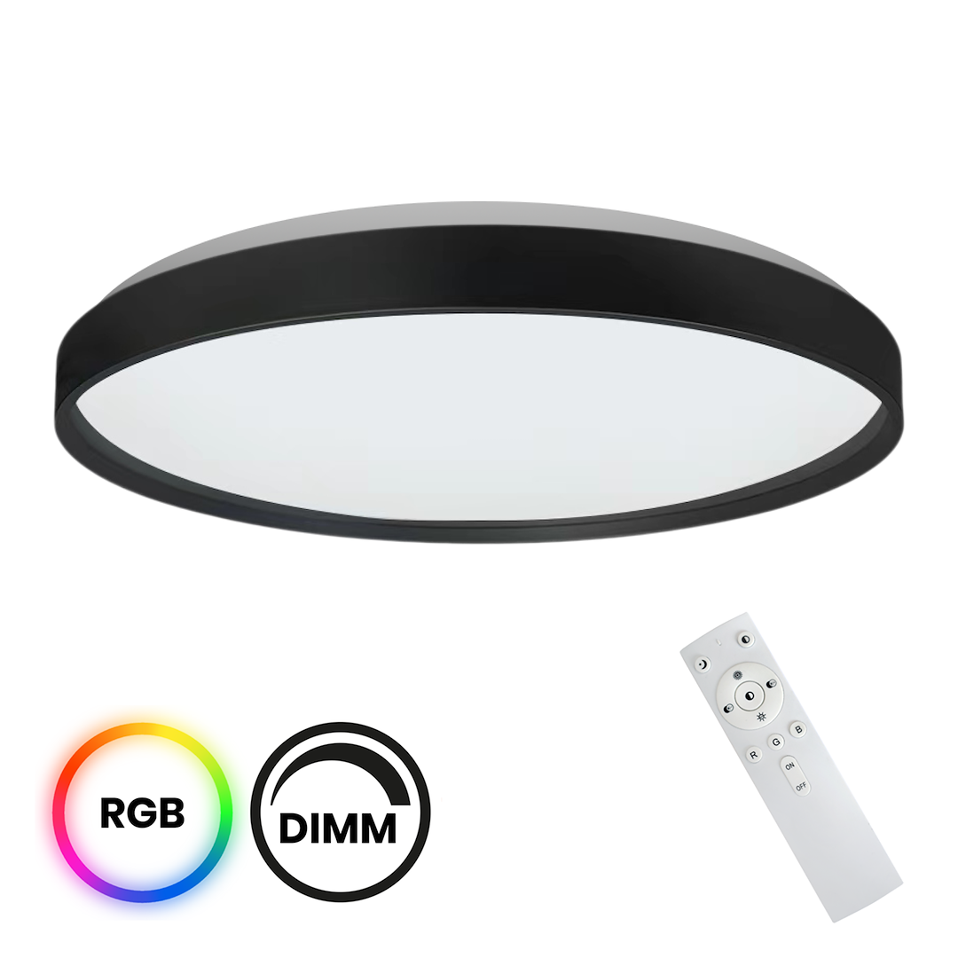 Plafoniera Milagro Ringo Black ML9965