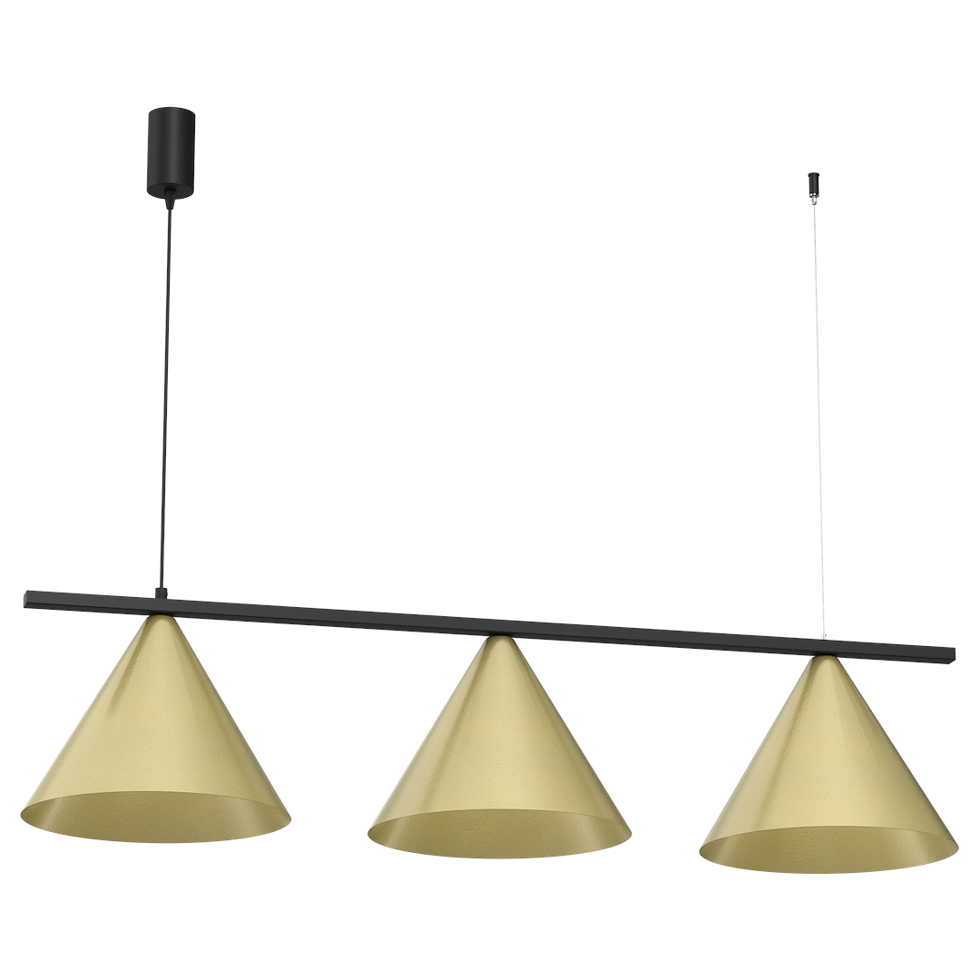Lustră Milagro Capital Black & Gold MLP0937