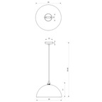 Pendul Milagro Beta White & Gold MLP7897