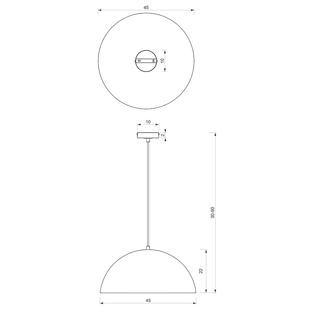 Pendul Milagro Beta Black & Gold MLP7973