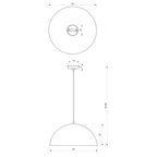 Pendul Milagro Beta White & Gold MLP7974